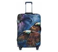 ZORIN Travel Luggage Cover Trolley Case Flying Eagles with Wolf Protective Washable Suitcase Covers Fits 23"-32" Inch Luggages