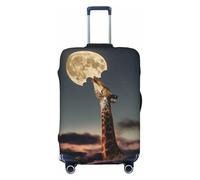ZORIN Travel Luggage Cover Trolley Case Giraffe Eating Moon Protective Washable Suitcase Covers Fits 23"-32" Inch Luggages