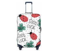 ZORIN Travel Luggage Cover Trolley Case Good Luck Ladybug Clover Protective Washable Suitcase Covers Fits 23"-32" Inch Luggages