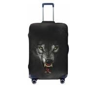 ZORIN Travel Luggage Cover Trolley Case Howling Full Moon Night Wolf Protective Washable Suitcase Covers Fits 23"-32" Inch Luggages