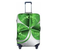 ZORIN Travel Luggage Cover Trolley Case Italian Flag Clover Protective Washable Suitcase Covers Fits 23"-32" Inch Luggages