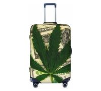 ZORIN Travel Luggage Cover Trolley Case Leaf Hundred Dollar Bills Protective Washable Suitcase Covers Fits 23"-32" Inch Luggages
