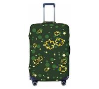 ZORIN Travel Luggage Cover Trolley Case Shamrock Sparkles Clover Protective Washable Suitcase Covers Fits 23"-32" Inch Luggages