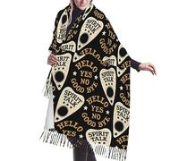 ZORIN Women Scarf Shawls Wraps Spirit Talk Ouija Board Soft Winter Tassels Scarves for Spring Autumn Winter