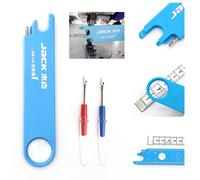 ZORIQQ Jack Quick Needle Threader for Sewing Machine, 3-in-1 Quick Threading Sewing Tools with 2 Seam Rippers Magnetic Guide for Sewing Machine, Sewing Accessories & Supplies for Tailors, Designers