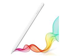 ZORIYOR Stylus Pen for iPad with Palm Rejection - Compatible with Apple iPad 2018-2023, Tilt & Pressure Sensitive Pencil - White