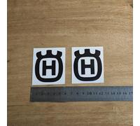 Zorkee Stickers Suitable for Black Husqvarna, Pack of 2