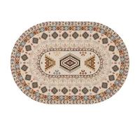 ZORKET Oval Boho Tablecloth 60 x 84 Inch, Vintage Bohemian Geometric Ethnic Oval Table Cloth, Washable Wrinkle Free Oval Table Cover for Kitchen Dinning Party