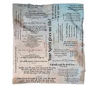 ZORKET Prayer Healing Blanket with Inspirational Scripture Bible Verse Soft Flannel Throw Blankets Religious Gifts for Women Men 60" x 50"
