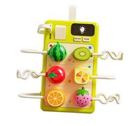 Zorkkra Children Learning Switch Busy Board - Sensory Busy Board with Plugs, Toddler Fine Motor Skills Toy, Educational Activity Board, Preschool Learning Toys, Travel Quiet Game for Boys Girls, A
