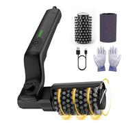 Zorkx Pro Heavy Duty BBQ Brush with Zorkx Grill Cleaner, Stainless Steel Bristles, Ergonomic Handle for Easy Grease & Residue Removal, Perfect for Charcoal, Gas & Electric Grills