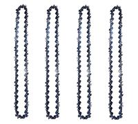 Zorlun 1/2/4pcs 8Inch Mini Chainsaw 1/4" Pitch Blade .043" Gauge Chain Guide for Wood Cutting 48 Drive Links Replacement Part(4pcs)