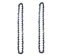 Zorlun 1/2/4pcs 8Inch Mini Chainsaw 1/4" Pitch Blade .043" Gauge Chain Guide for Wood Cutting 48 Drive Links Replacement Part(2pcs)
