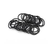 Zorlun 10/50/100Pcs N-B-R O-Ring Gasket Thickness CS 2mm OD 5~150mm Nitrile Rubber Round O Type Oil Resist Sealing Washer Black(50Pcs,OD 28MM ID 24MM-CS 2.0MM)