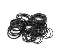 Zorlun 10/50/100Pcs N-B-R O-Ring Gasket Thickness CS 2mm OD 5~150mm Nitrile Rubber Round O Type Oil Resist Sealing Washer Black(100Pcs,OD 7MM ID 3MM-CS 2.0MM)