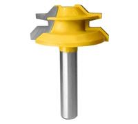 Zorlun 1Pc 45 Degree Lock Miter Router Bit Woodworking Milling Cutter Tool Drilling for Wood Carbide Alloy(12mm Shank X1-3-8)