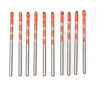 Zorlun 3-12mm Threaded Triangle Tungsten Steel Wall Tile Concrete Drilling Bit Household Marble Overlord Diamond Hand Electric Drill(10pcs 4mm)