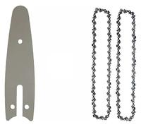 Zorlun 4/6/8/10 Inch 1/4 Chainsaw Guide Portable Electric Mini Logging Saw Blade Pruning Chain Accessories(4-inch Set2)