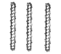 Zorlun 4/6/8 Inch Chains and Guide Bar Mini Steel Electric Saw Blade Power Tool Accessory Replacement Wood Cutting(3pc 8inch Chain)