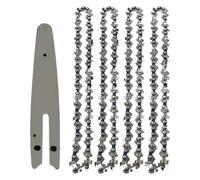 Zorlun 6" Saw Chain for Mini Chainsaw Steel Chains Electric Chainsaws 37 Knots 18 Knives Replacement Accessory(6-inch Set4)