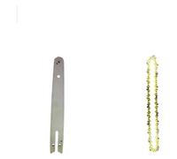 Zorlun 8 Inch Chainsaw Guide Bar and Chain Set 45 Drive Link Electric 1/4''P for Brushless Wood Cutter Spare(8-inch Set1)