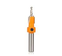 Zorlun 8MM Shank High Speed Countersink Router Bit Screw Extractor Woodworking Hole Opener Drill Milling Cutter for Wood Alloy Step(4)