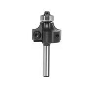 Zorlun Insert Style Carbide Corner Round End Mills 1/4 Radius 6/6.35mm Shank Bit Woodworking Milling Cuttters(6mm Shank)