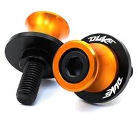 Zorlun M10*1.25 Motorcycle CNC Slider Stand Swingarm Spools Screws Accessories Compatible with Duke390 Duke 125 200 250 390 690 790 890 990(Orange)