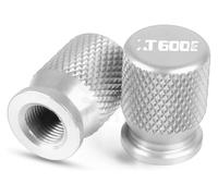 Zorlun Motorcycle Accessories CNC Vehicle Wheel Tire Valve Stem Caps Covers Universal Compatible With XT600E XT600 E 1990-2006 2005(Silver XT600E LOGO)
