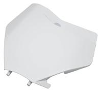 Zorlun Motorcycle Front Number Plate Plastic Cover Compatible With XC XCF XCW XCFW SX SXF EXC EXCF 125cc-500cc 2016-2022 Motocross Accessories(White)