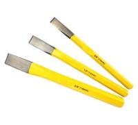 Zorlun Steel Cold Chisel Stone Carving Cement Concrete Mason Sharpening Chisels Tools DIY Rasp Champ10 12 16 19 22 25mm(16-298 3pcsx1set)