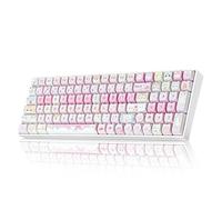 ZORNHER ZH100 Wireless Mechanical Cat Keyboard, 98% Pink, Cute Creamy Keyboard with Number Keypad, Full Size Gaming Keyboard for Girls and Kitty Fans, Meow Meow Squad Keycaps