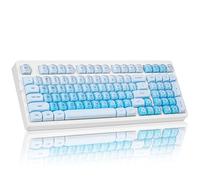 ZORNHER ZH980 Foundation Wireless Mechanical Keyboard,95% Blue Creamy Keyboard with Number Pad,Hot-Swappable Gaming Keyboard,Jelly Keycaps,Creamy Sounding Linear Switches,Hot-Swappable,Full Size