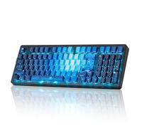 ZORNHER ZH980 Wireless Mechanical Keyboard,95% Blue Creamy Keyboard with Number Pad,Hot-Swappable Custom Gaming Keyboard,Shine Through Dye Sublimation PBT Keycaps,Creamy Sounding Linear Switches