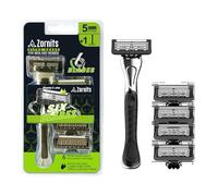 Zornits UltraSmooth Razor - Premium Shaving Experience For Men And Women With Any Skin Type - Complete With 6 Precision Blades for Effortless Glide & Superior Comfort…