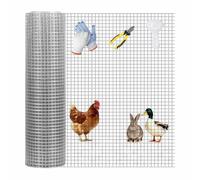 Zorplymnac Stainless Steel Hardware Cloth, Multiple Sizes are Available Stainless Steel Hardware Cloth for Chicken Coop for Yard Vegetable Protection Goat and Poultry Netting,10mm*5m