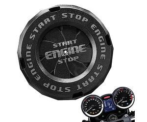 ZORQ Rotary Protective Cover - Motorcycle Ignition Cover,1 Click Start Button Protection Cover, Anti-Scratch Button Decoration Protector Ring