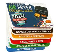 ZORRA Air Fryer Cooking Guide,Latest Air Fryer Recipe Book for 2024,Air Fryer Cheat Sheet Magnets Cooking Guide Bookle,Cooking Guide Magnetic,Air Fryer Books for Beginners,Air Fryer Accessories