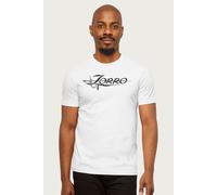 Zorro Men's Interwoven Sword Logo T-Shirt in White | Size: 2XL Zorro White 2XL
