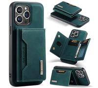 ZORSOME for iPhone 15 Pro Max Wallet Case, 2 in 1 Detachable Leather Wallet Case for iPhone 15 Pro Max,Magnetic Wallet Protective Case with Stand + Card Holder,Green