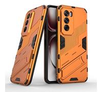 ZORSOME for Oppo Reno 12 Pro Military Grade Protective Case,2 in 1 Shockproof Full Protective Stand Cover Case for Oppo Reno 12 Pro,Orange