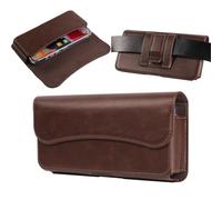 ZORSOME Premium Leather Belt Clip Phone Holster for iPhone 15 Pro,15,14 Pro 14,13,13 Pro,12,12 Pro,11 Pro,11,XR,Cell Phone Holster Pouch Case Bag(Brown)