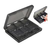 ZORTVUL 28 in 1 Video Game Memory Card Case Cartridge Storage Box For 3Ds Dsl Dsi LL (Black)