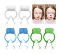 ZORTVUL Pack of 6 Cotton Swimming Nose Clip Breathing Training Clip Lung Function Test Clip Blue Green White