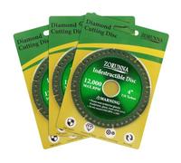 ZORUNNA 3 Pack 4 Inch Indestructible Disc for Grinder, Indestructible Disk for Angle Grinder 7/8" Arbor, Cutting Discs for Smooth Cutting, Chamfering, Grinding Fit All Material.