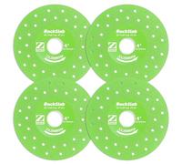 ZORUNNA 4'' Diamond Blade for Angle Grinder, 1.2'' Ultra Width Tile Grinder Blade with 7/8'' Arbor, 45° Chamfer Glass Cutting Disc for Trimming Cutting Marble,Ceramic, Crystal, Tile (4Pcs)