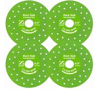 ZORUNNA 4Pcs 4.5" Diamond Blade for Grinder, Tile Cutting Disc, Tile Cutter | Dry/Wet Use, Ultra Thin, Smooth Clean Cutting for Porcelain, Glass, Ceramic, Marble, Stone, Multi-Pore Efficient Cooling