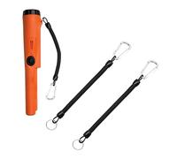 Zorvayne 2 Pcs Secure Fasten Lanyard for Pinpointer Metal Detector Anti-loss Adjustable Protective Strap, Silver, 18 cm