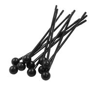 Zorveiio 10Pcs Plastic Glockenspiel Mallets 10.6 Inch Bell Mallets Xylophone Mallets Drum Percussion Sticks for Xylophone Drum Instrument Band, Black