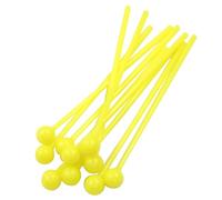 Zorveiio 10Pcs Plastic Glockenspiel Mallets 7.5 Inch Bell Mallets Xylophone Mallets Drum Percussion Sticks for Xylophone Drum Instrument Band, Yellow